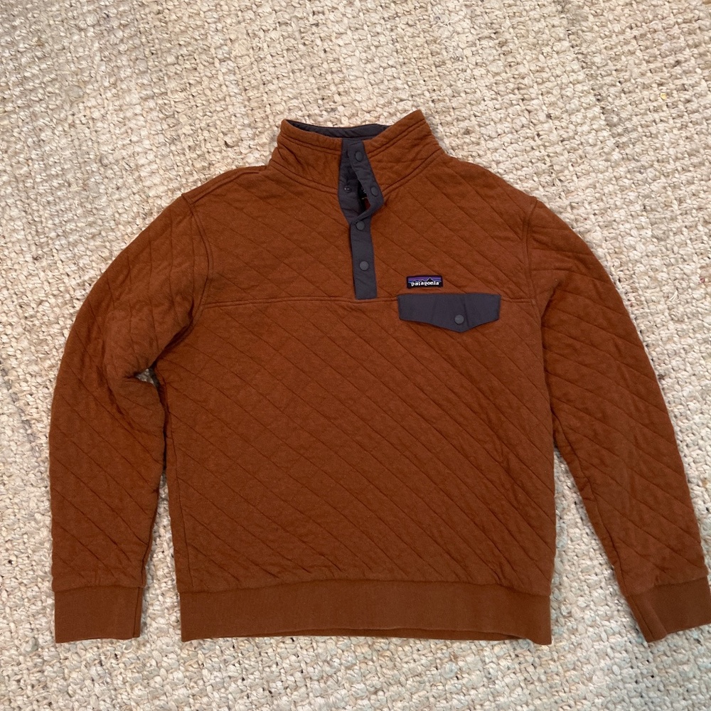 Mens Organic Cotton Quilt Snap-T Pullover